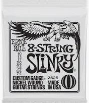 Ernie Ball 2625 Regular Slinky Nickel Wound Electric Guitar Strings - .010-.074 8-string on Sale