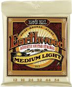 Ernie Ball 2003 Earthwood 80 20 Medium-Light Acoustic Guitar Strings Online Sale