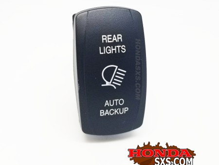 Rear Light - Auto Backup, DPDT, ON OFF ON, Rocker Switch. Fashion