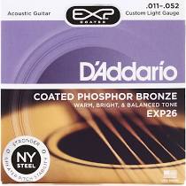 D Addario EXP26 - Coated Phosphor Bronze Custom Light Acoustic Strings Online