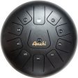 Amahi KLG12-11BK 12  Steel Tongue Drum - D Major Hot on Sale