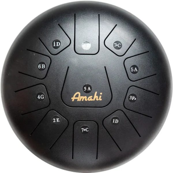 Amahi KLG12-11BK 12  Steel Tongue Drum - D Major Hot on Sale