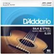 D Addario EJ35 Silk & Steel Silver Wound 12-String .011 -.047  Guitar Strings Online now