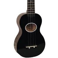 Eddy Finn Minnow EF-MN-BK Ukulele, Matching Black Gig Bag Included Sale