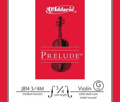 D Addario Prelude Violin G 3 4 Medium Tension J814 3 4M, Single String Online