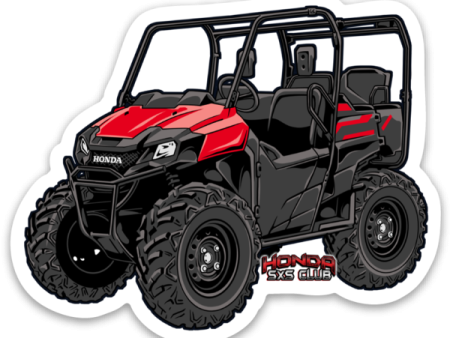 Honda Pioneer 700-4 Red Sticker - Free Shipping! Online