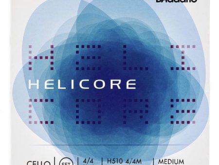 D Addario Helicore Series Cello String Set 4 4 Size Medium For Sale