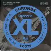 D Addario ECG25 XL Chromes Flatwound Electric Guitar Strings - .012-.052 Light Online