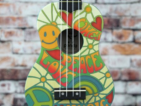 AMAHI PANDA PEACE & LOVE GRAPHIC UKULELE Sale