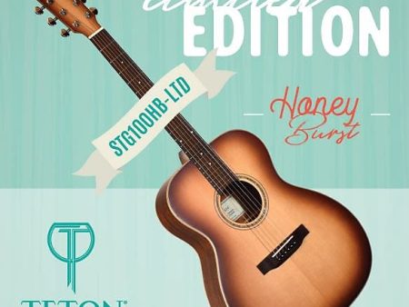 Teton STG100HB-LTD Limited Edition Honeyburst Grand Concert, Solid Spruce Top Honey Burst Finish Online