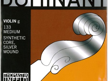 Thomastik Dominant 132 4 4 Violin D String Medium Synthetic Core Aluminum-Wound on Sale