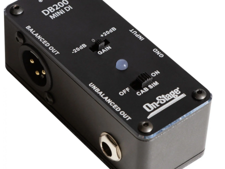 Mini Active DI Box - On Stage DB200 Supply