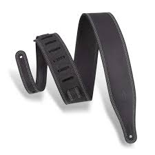 Butter Double Stitch Guitar Strap – M17BDS-BLK For Sale