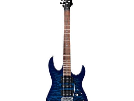 Ibanez Gio GRX70QA Electric Guitar - Transparent Blue Burst Hot on Sale