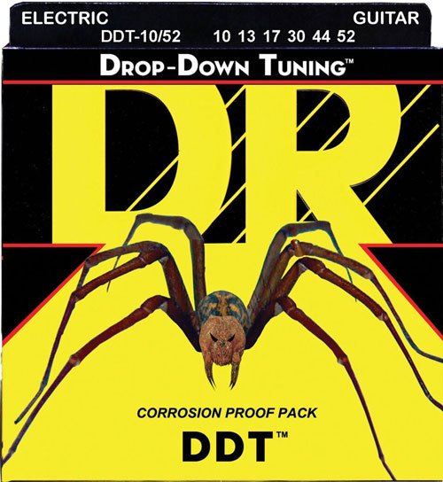 DR Strings DDT-10 52 Drop-Down Tuning Strings Medium To Heavy, 10-52 For Sale