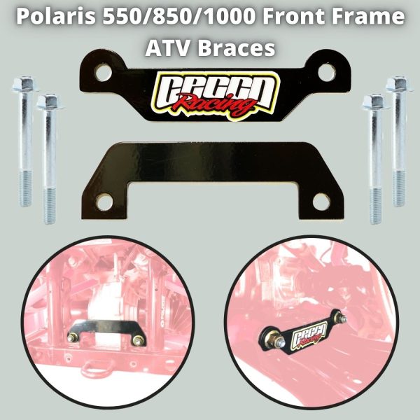 2009-2023 POLARIS 550 850 1000 ATV FRONT FRAME BRACES Online now