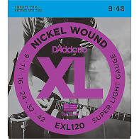 D Addario EXL120 Nickel Wound Electric Strings -.009-.042 Super Light For Cheap