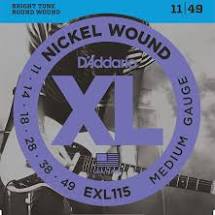 D Addario EXL115 Nickel Wound Electric Strings -.011-.049 Medium Blues-Jazz Roc Online Sale