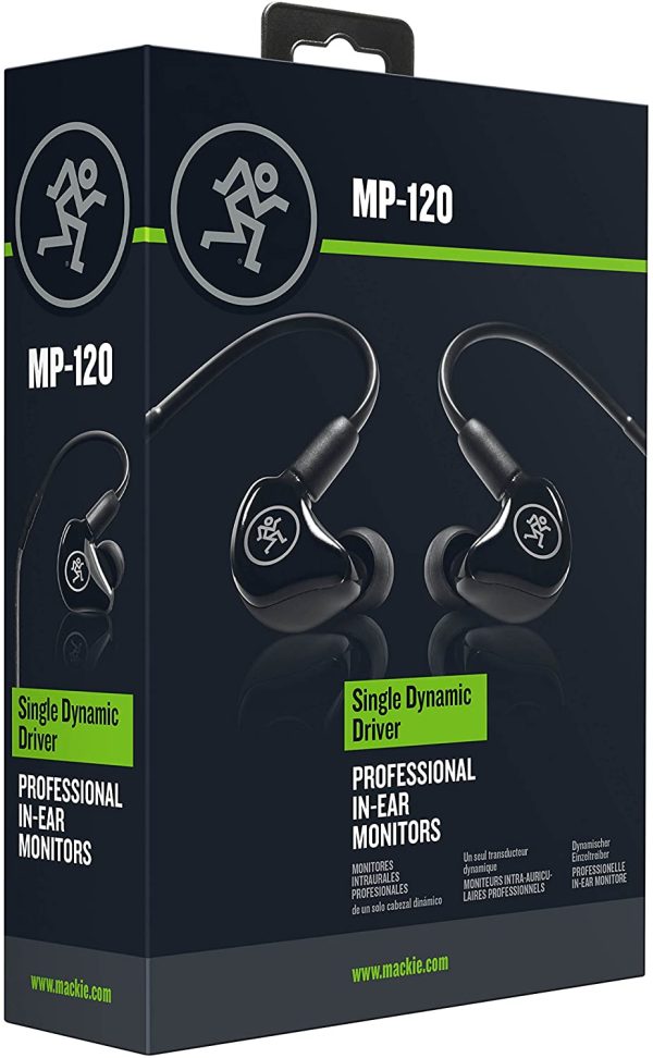 Mackie In- Ear Headphones & Monitors, Single Driver (MP-120) Sale