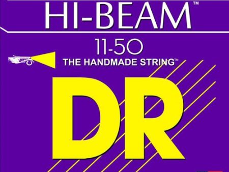 DR Strings EHR-11 Hi-Beam Electric Guitar Strings, Heavy 11-50 Fashion