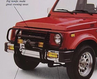 SUZUKI SAMURAI BRUSH GUARD INCLUDING HEADLIGHT GUARDS For Discount