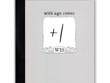 Birthday Card - +1 Wisdom on Sale