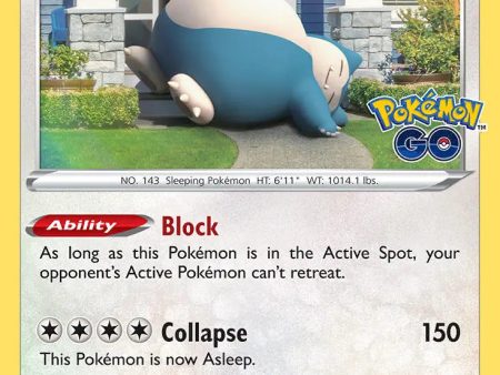 PTCGL Code: Snorlax Holo 055 078 Promo Sale