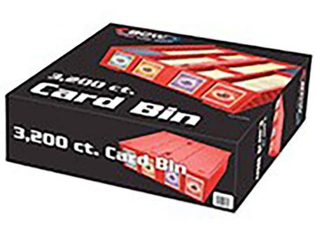 BCW: Plastic Card Bin - Red (3200 cards) Fashion