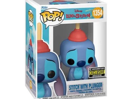 Disney: Funko Pop! - Stitch w  Plunger #1354 (EE Exclusive) Cheap