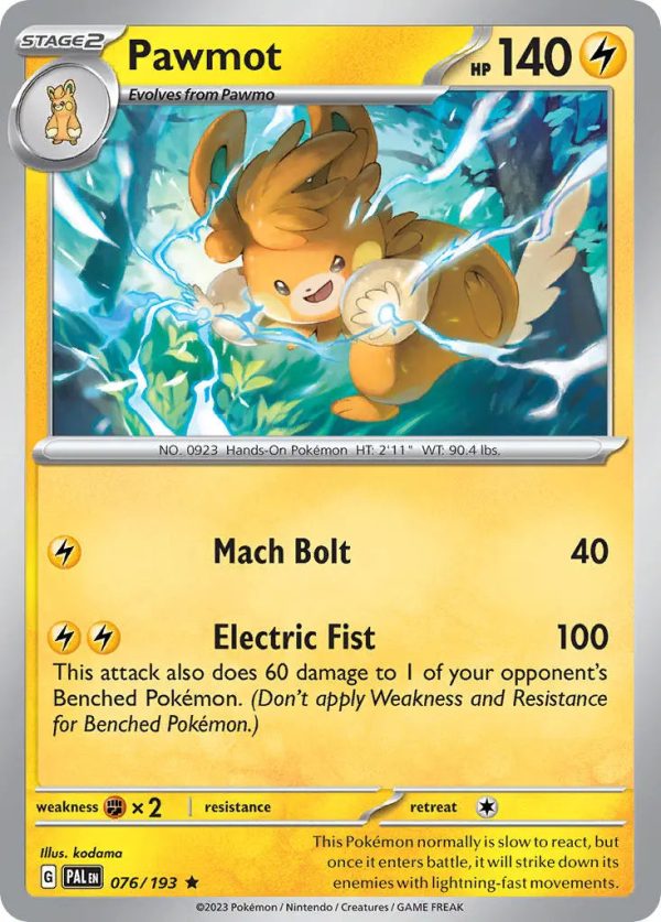 PTCGL Code: Pawmot Holo 076 193 Promo Online