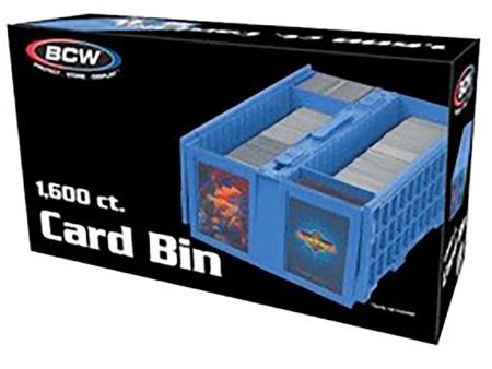 BCW: Plastic Card Bin - Blue (1600 cards) Online Sale