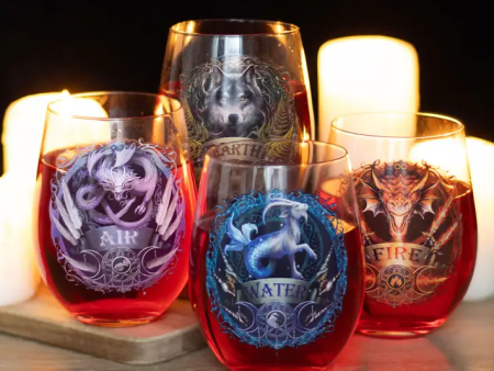 Anne Stokes: Elemental Stemless Wine Glasses Online